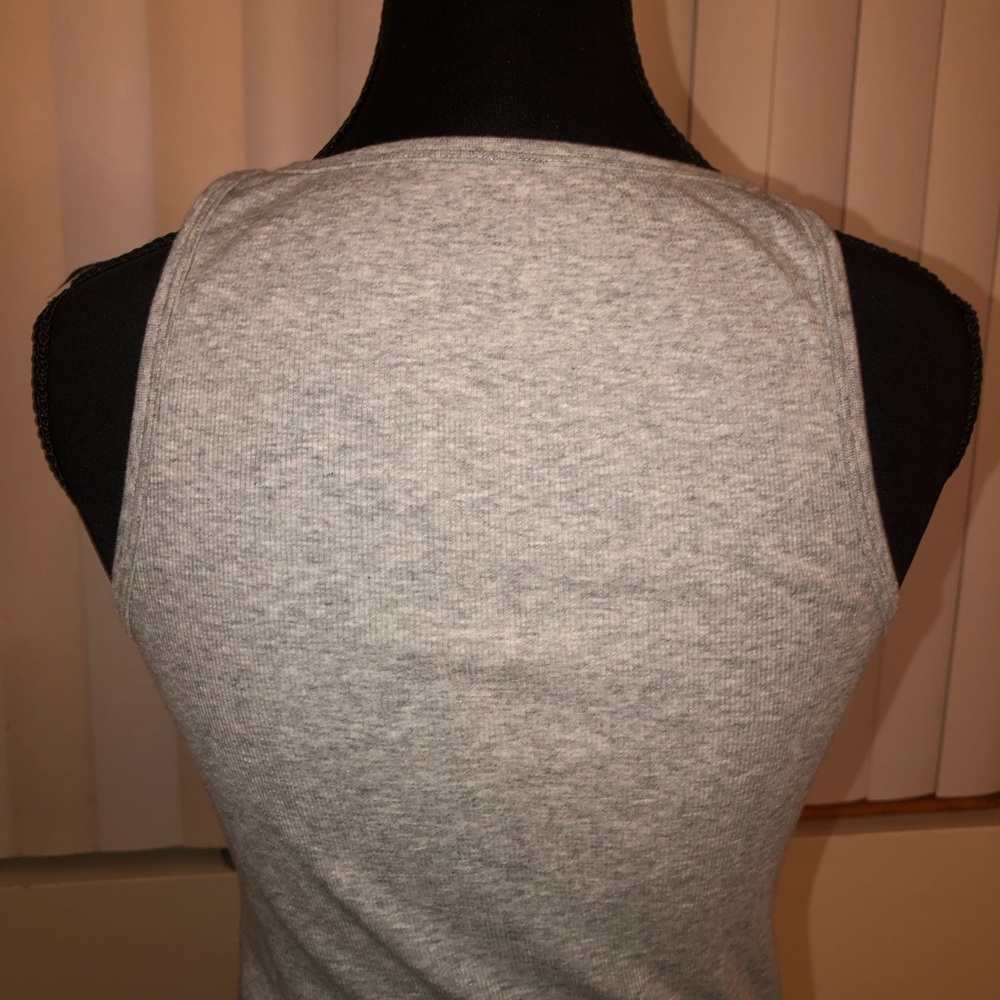 Victoria's Secret Gray Graphic Racerback Tank Top - Picture 5 of 8